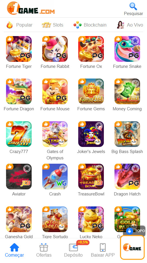 1game.com aproveite premiado jogo